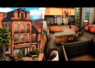  INDUSTRIAL HOME TATTOO STUDIO NORDHAVEN RENOVATION NO CC The Sims 4 Relaxing Speed Build