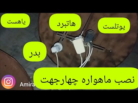 نصب ماهواره چهار جهت یاهست و هاتبرد و یوتلست و بدر در دیش ثابت ماهواره نصاب