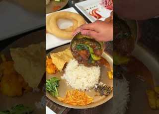 NEPALI THALI SET Lilfoodie Youtubeshorts Nepal