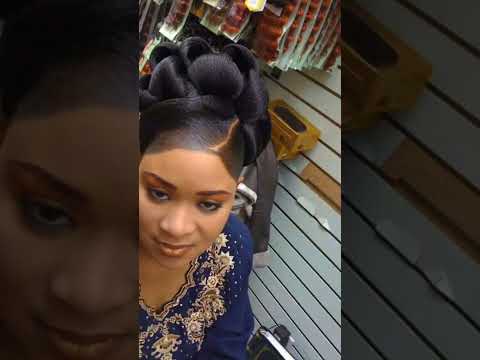 Afro Bridal Hairstyles African Black Bride