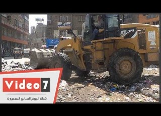 حى شمال الجيزة يزيل الإشغالات من شوارع إمبابة