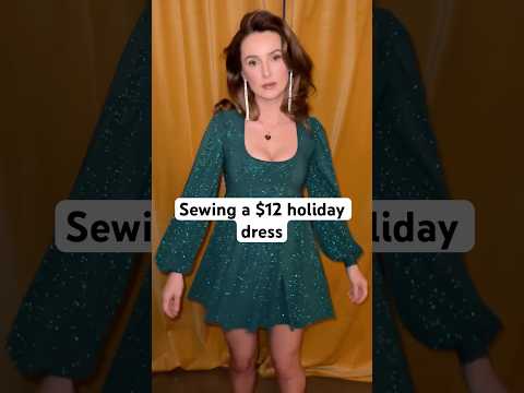 Sewing A Holiday Glitter Dress With 12 Worth Of Fabric