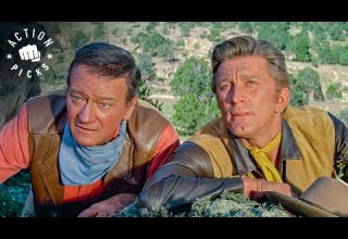 John Wayne And Kirk Douglas Save The Day The War Wagon 1967