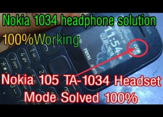 Nokia 105 TA 1034 Headset Mode Solved 100 Nokia 1034 Earphone Connected Mode Problem Solve