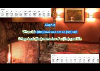 Cool Night Capo 3 By Paul Davis Play Along With Scrolling Guitar Chords And Lyrics