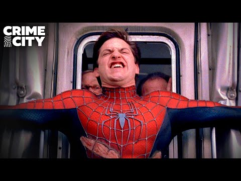 Stopping The Train Spider Man 2 Tobey Maguire Alfred Molina