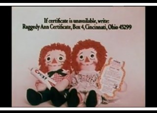 Crest Raggedy Ann Andy Commercial 1972