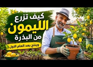  كيف تزرع الليمون من البذرة وينتج بعد العام الاول بطريقة مضمونة ومجربة