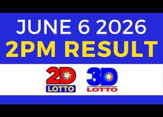 Lotto Result Today 2PM June 6 2026 EZ2 Swertres PCSO