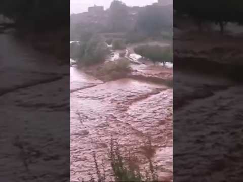 فيضانات تنغير اليوم شاهد حموله الواد تنغير امطار الخير بالمغرب بتنغير Morocco اكسبلور امطار طقس