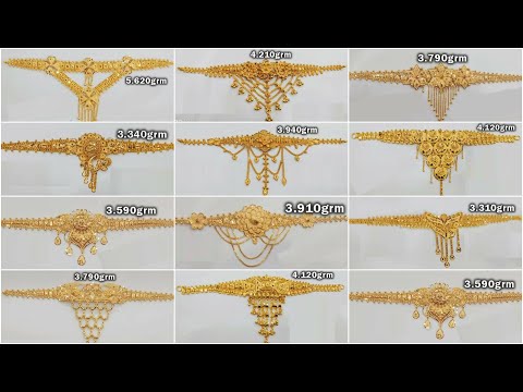 Light Weight Gold Choker Necklace Designs With WEIGHT New Gold CHOKER NECKLACE Cheek Designs