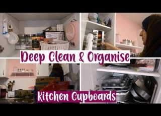  Deep Clean Organise My Kitchen Cupboards With Me Shamsa