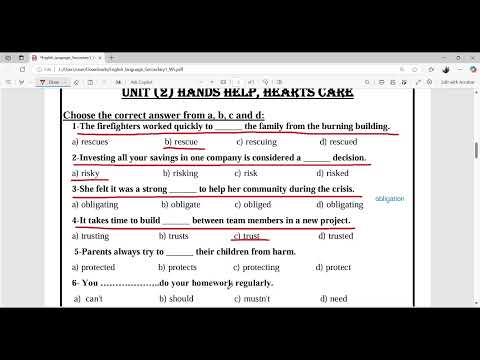 حل التقييم الاسبوعى الخامس لغة انجليزية للصف الاول الثانوى ترم اول 2026