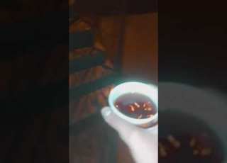  شربت شاهي والجو طيب