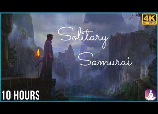  SOLITARY SAMURAI 10 HOURS HANS ZIMMER JAPANESE MUSIC RAIN MEDITATION ASMR 4K