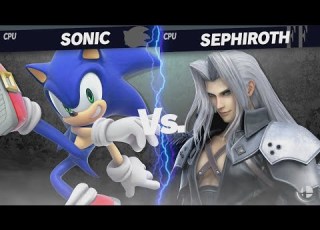 Super Smash Bros Ultimate Sonic VS Sephiroth