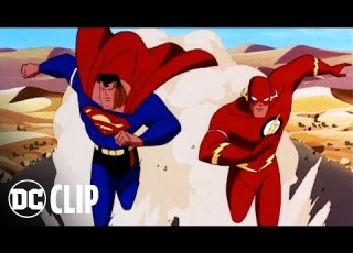 Superman Races The Flash Clip Superman The Animated Series DC