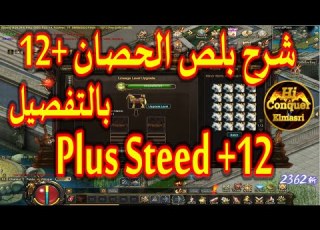 شرح طريقة رفع الحصان 12 بالتفصيل في لعبة كونكر اونلاين Upgrade Plus Steed 12 Conquer Online