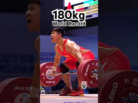 Li Dayin 89kg 180kg 396lbs Snatch World Record Weightlifting Weightlifting Slowmotion