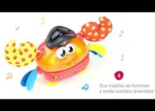Juguete Infantil Cangrejo Con Movimiento Luz Y Sonido Winfun