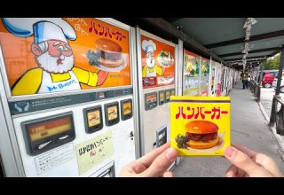 Vending Machine Extravaganza In JAPAN Over 100 Machines Selling Everything From Burger To Umbrella