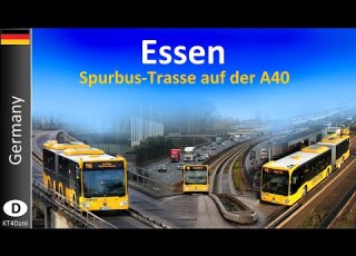  4K ESSEN O BAHN Spurbus Auf Der Autobahn A40 2022