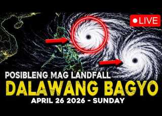 APRIL 26 2026 DALAWANG MAGKASUNOD NA BAGYO ANG POSIBLENG PUMASOK SA BANSA SA UNANG LINGGO NG MAY
