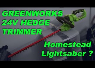 Homestead Lightsaber Greenworks 24v Hedge Trimmer