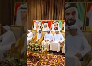 حمدان بن محمد يحضر أفراح الحربي و بن حماد في فندق ميدان دبي