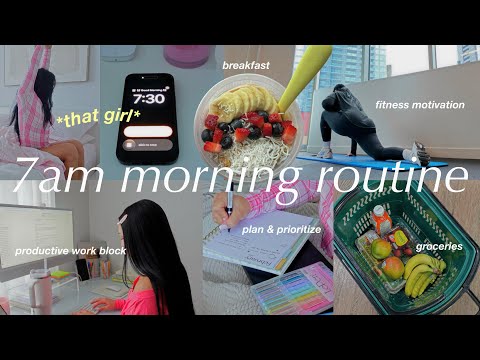 7AM Morning Routine THAT GIRL Motivation Organizing My Life Productive Planning To Do List 2026