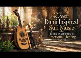 1 Hour Deep Rumi Inspired Sufi Music To Stop Overthinking Emotional Healing