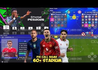  EFootball PES 2026 PPSSPP DOWNLOAD ORIGINAL ISO PES 26 PSP Full Update New Transfer Kits 26 HD