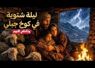  ليلة مع فلاح وعائله في كوخ جبلي وسط عاصفة مطرية وثائقي للنوم