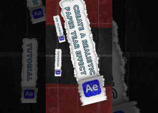 How To Create A Realistic Paper Tear Effect In After Effects Step By Step Tutorial