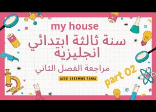  مراجعة إنجليزية سنة ثالثة ابتدائي الفصل الثاني منزلي My House