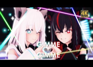  MMD ホロライブ 白上フブキ X 黒上フブキ Gimme X Gimme 4K 60FPS