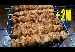 قطبان الدجاج مشرملين بتتبيلة كتحمق بروشيت متاكدة عمرك ذقتي بحالهم Brochette De Poulet Chicken Kebab