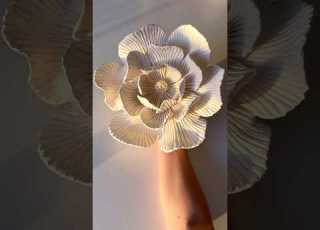  Sculpting Flower Wall Sculpture With Air Hardening Clay Contemporaryart Flowerart Fineartgallery