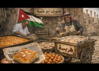 هريسة بالسمن البلدي أطيب حلويات في الاردن