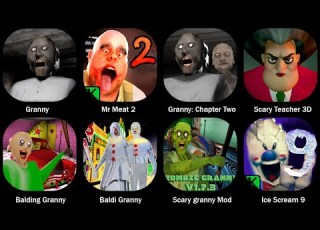 Scary Teacher 3D Granny Mr Meat 2 Granny Chapter Two Balding Granny Scary Granny Mod Baldi Granny