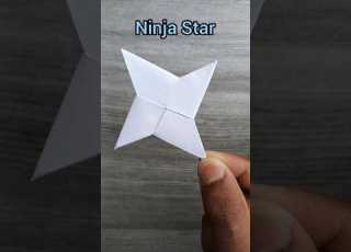 How To Make A New Paper Ninja Star Homemade Easiest Ninja Star Paper Folding Trick Shorts