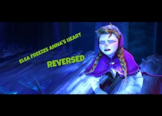 FROZEN ELSA FREEZES ANNA S HEART FOR THE FIRST TIME IN FOREVER REVERSED