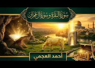 سورة البقرة وآل عمران كاملة تلاوة خاشعة بصوت أحمد العجمي راحة نفسية وشفاء للقلب