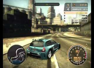 NFS Most Wanted Renault Clio V6 Stage 2 27 2 KM Sprint Madness