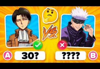 GUESS WHO IS OLDER Guess The Anime Character