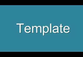 Template Video