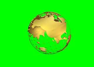  3D Earth Green Screen Full HD 2023