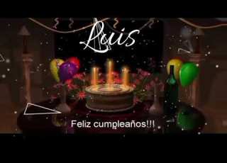  Feliz Cumpleaños LUIS