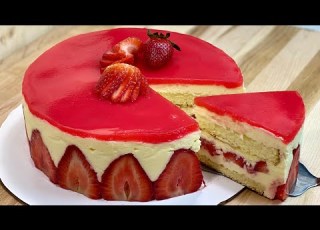  STRAWBERRY RECIPE EASY STRAWBERRY CAKE WITH SUBTITLES