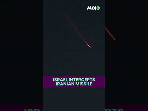 WATCH Israeli Air Defence System Intercepts Iranian Missile Over West Bank